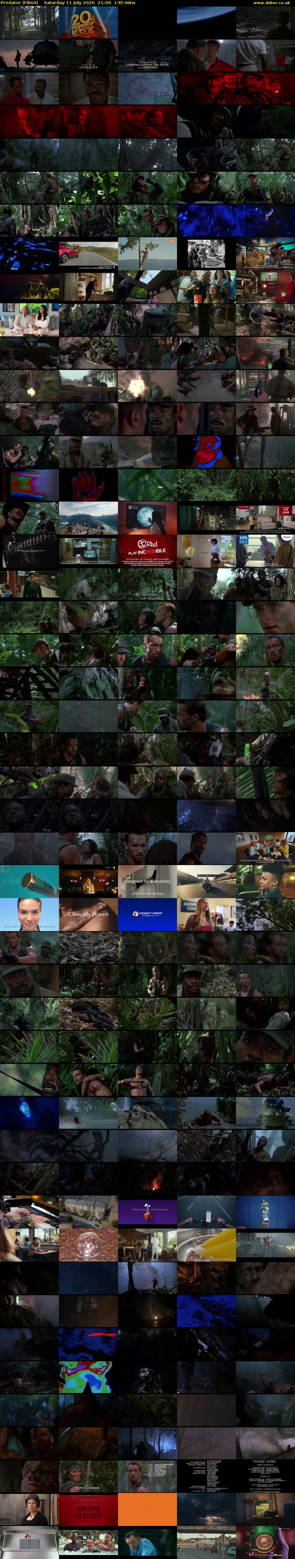 Predator (Film4) Saturday 11 July 2026 21:00 - 23:10