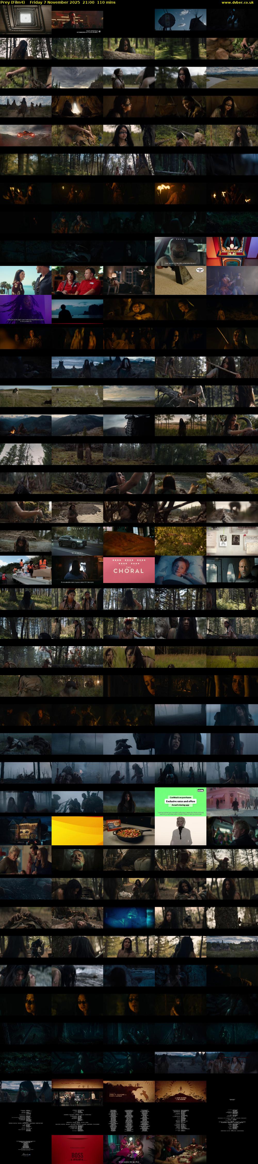 Prey (Film4) Friday 7 November 2025 21:00 - 22:50