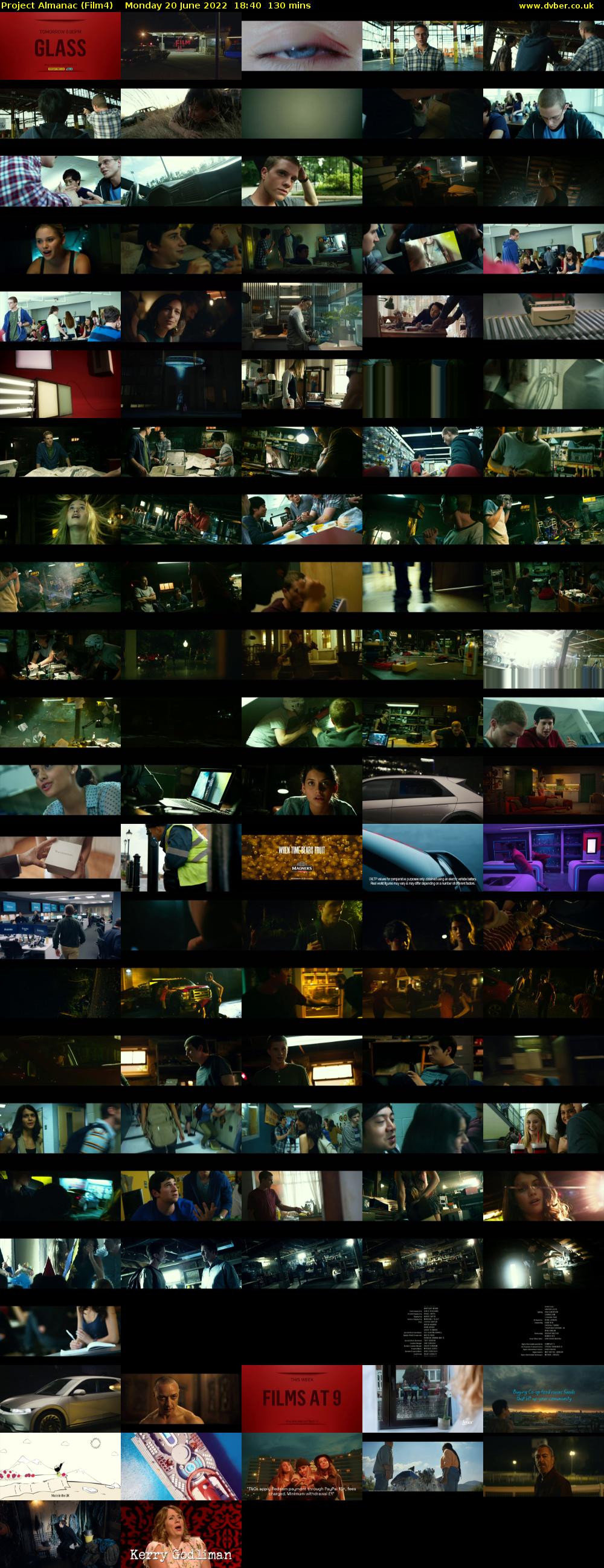 Project Almanac (Film4) Monday 20 June 2022 18:40 - 20:50