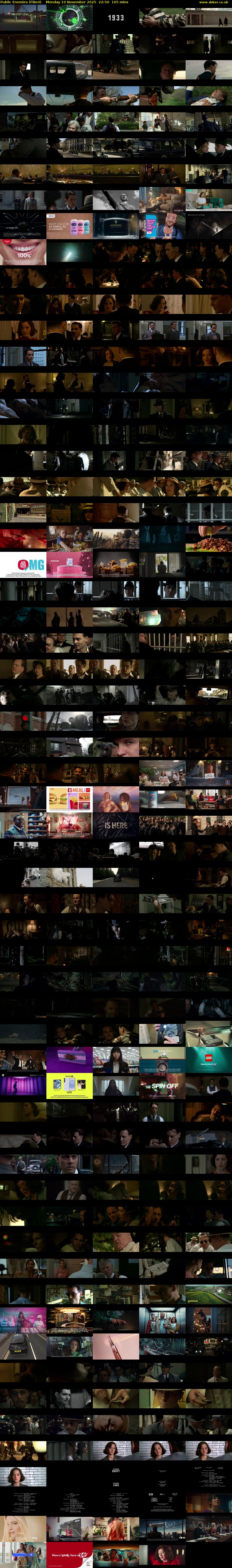 Public Enemies (Film4) Monday 10 November 2025 22:50 - 01:35