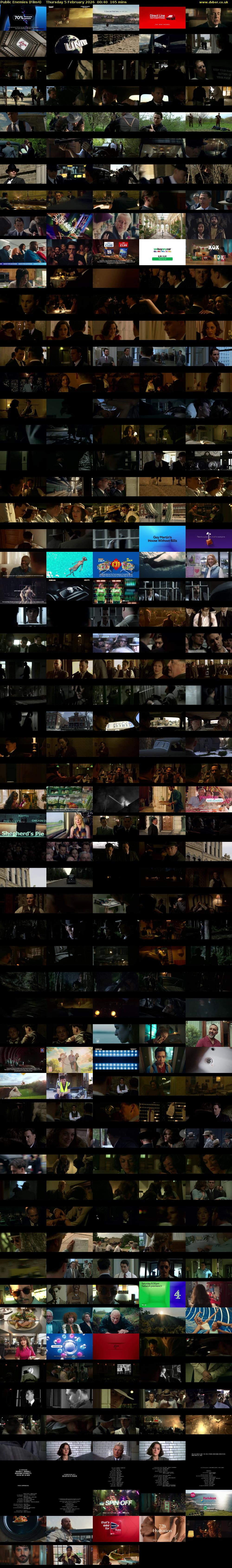 Public Enemies (Film4) Thursday 5 February 2026 00:40 - 03:25