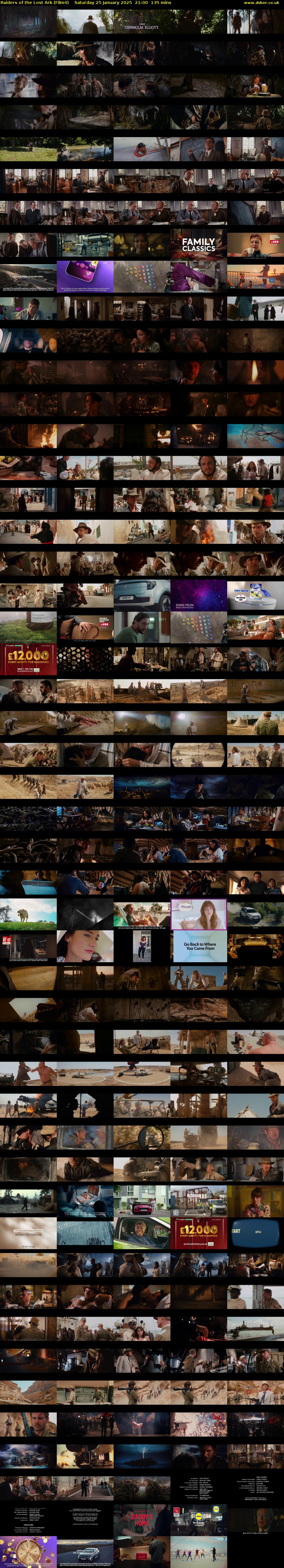 Raiders of the Lost Ark (Film4) Saturday 25 January 2025 21:00 - 23:15