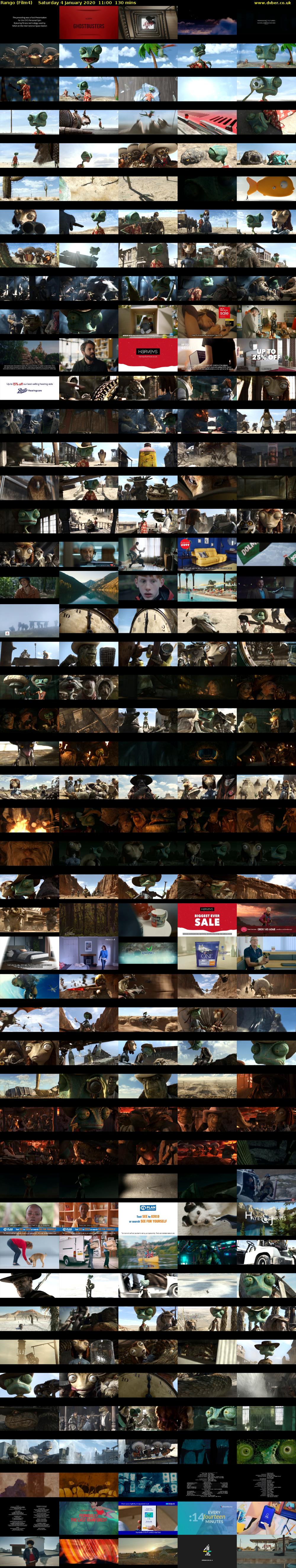 Rango (Film4) Saturday 4 January 2020 11:00 - 13:10