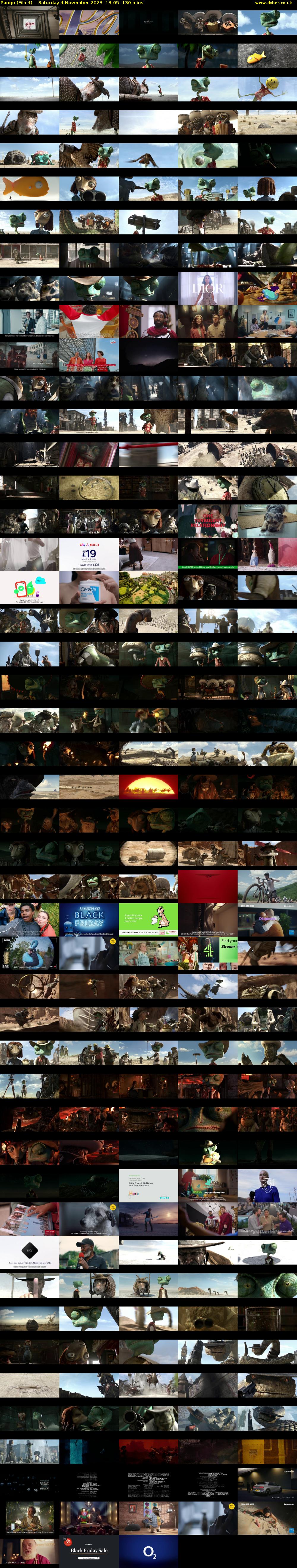 Rango (Film4) Saturday 4 November 2023 13:05 - 15:15