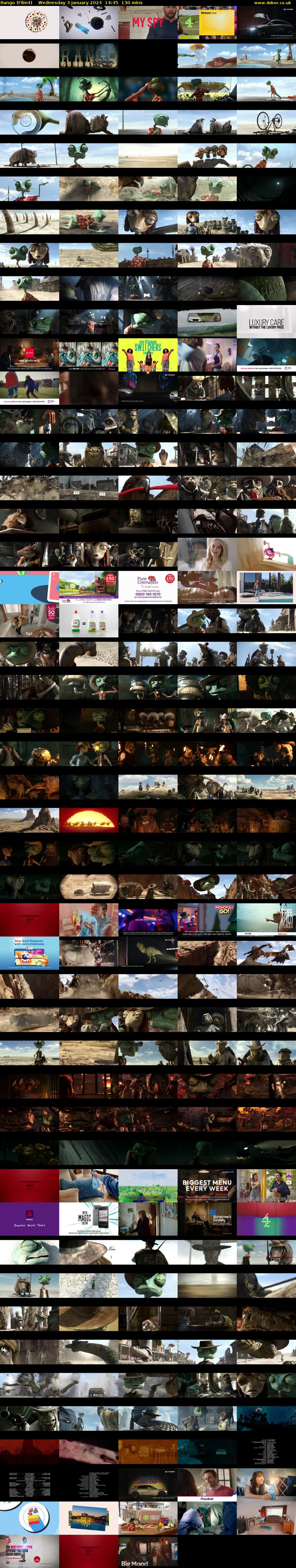 Rango (Film4) Wednesday 3 January 2024 14:45 - 16:55
