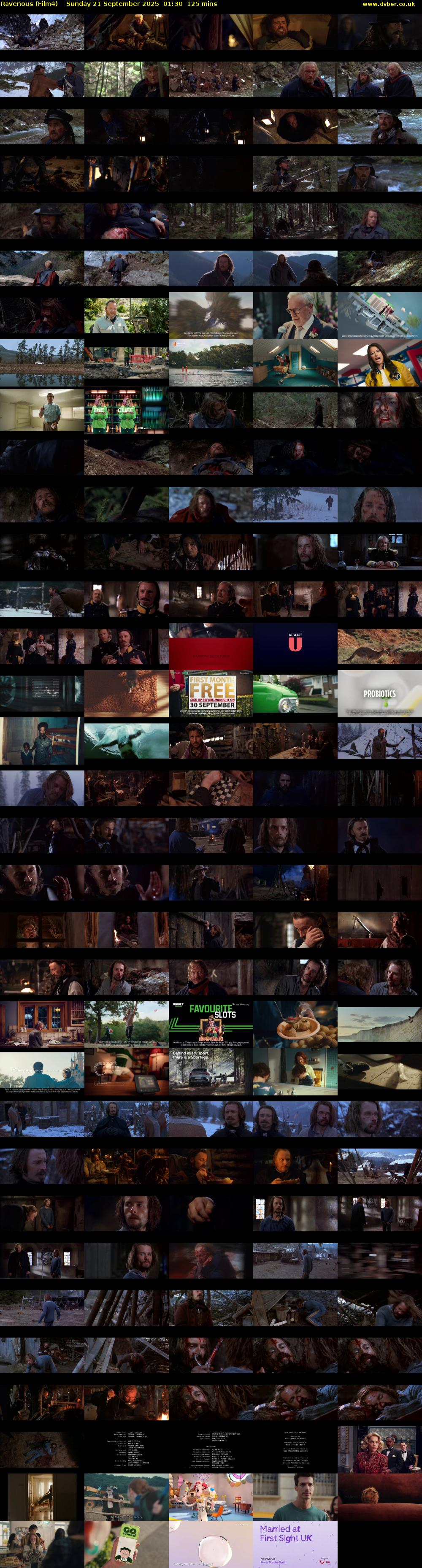 Ravenous (Film4) Sunday 21 September 2025 01:30 - 03:35