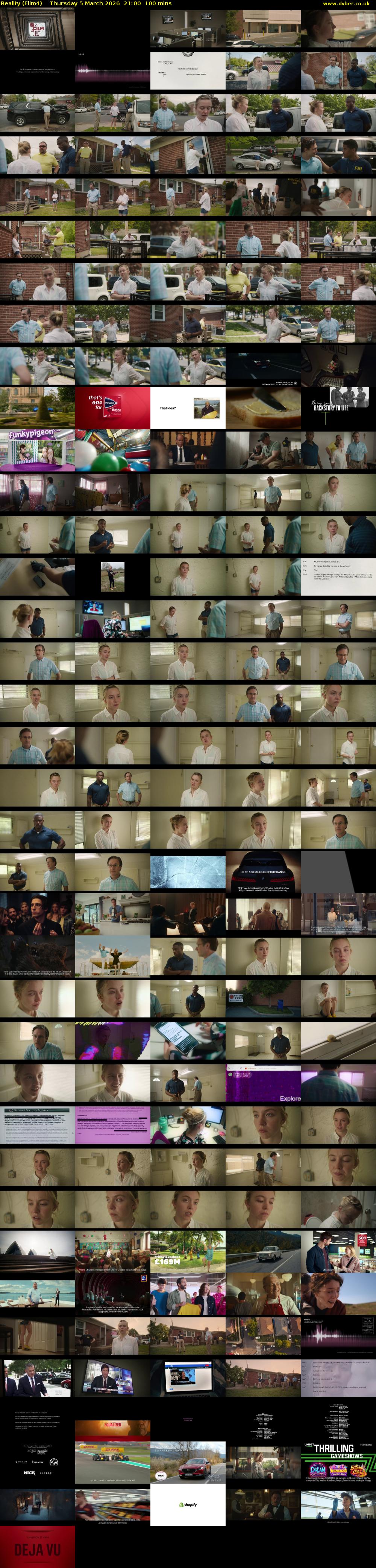 Reality (Film4) Thursday 5 March 2026 21:00 - 22:40