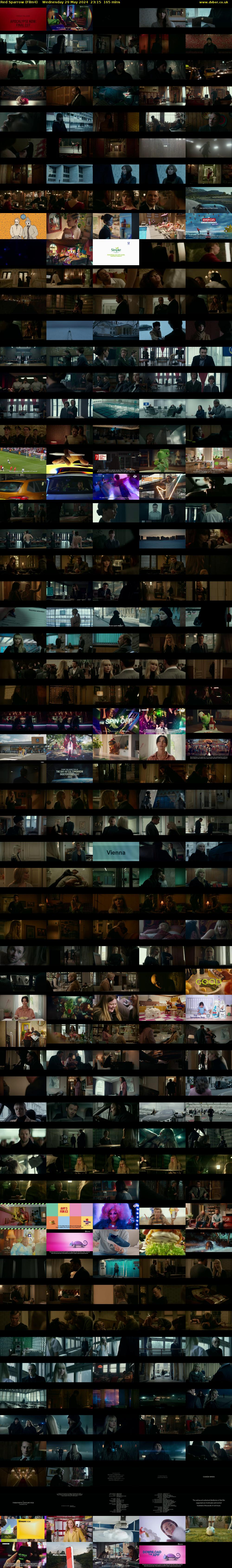 Red Sparrow (Film4) Wednesday 29 May 2024 23:15 - 02:00