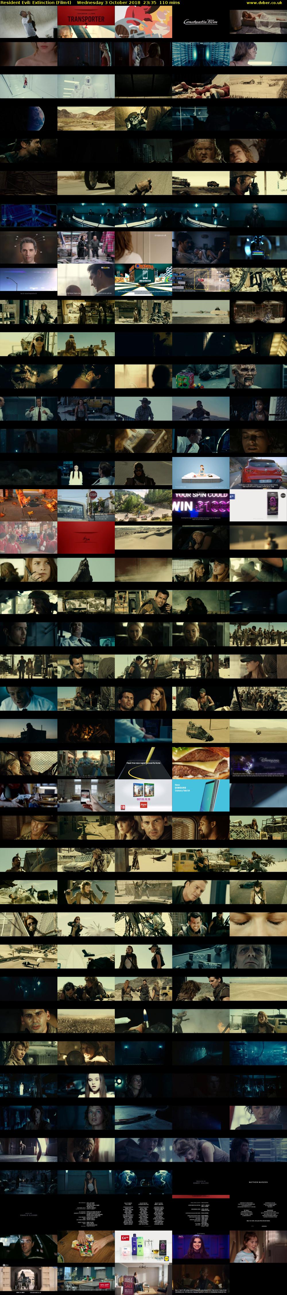 Resident Evil: Extinction (Film4) Wednesday 3 October 2018 23:35 - 01:25