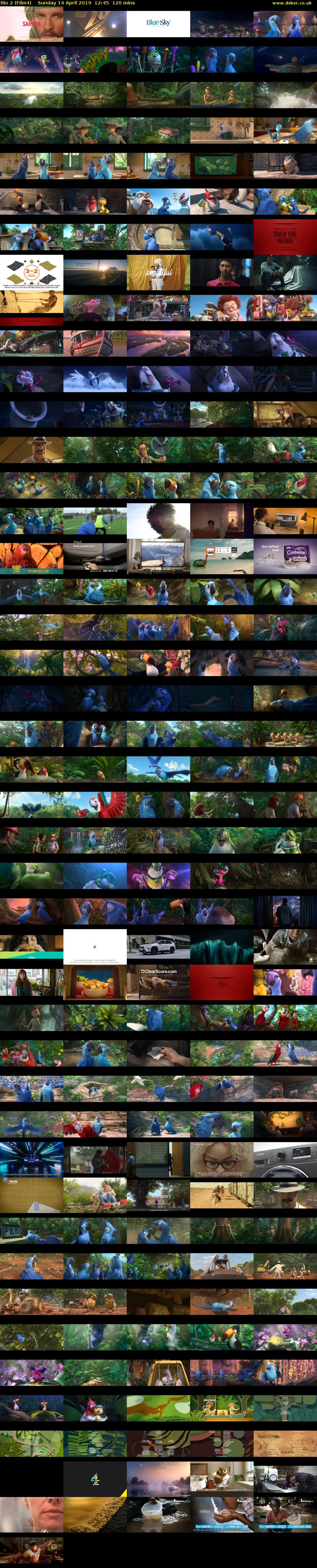 Rio 2 (Film4) Sunday 14 April 2019 12:45 - 14:45