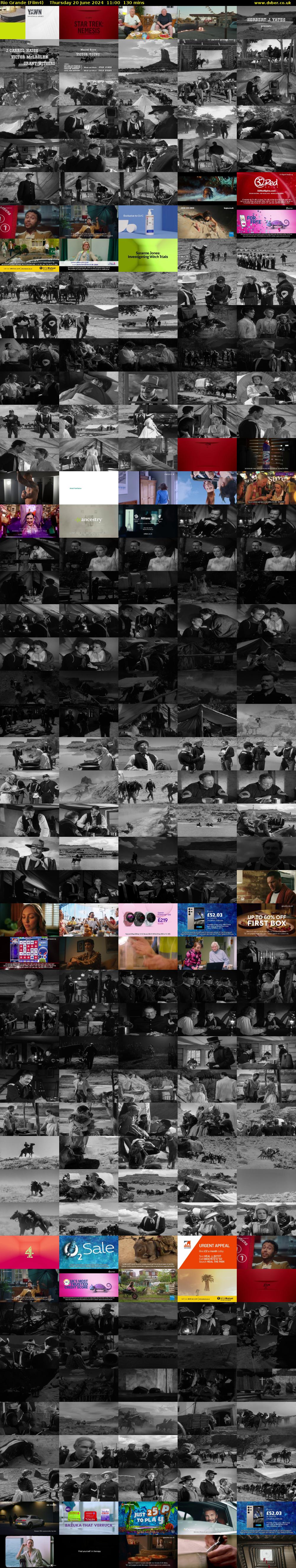 Rio Grande (Film4) Thursday 20 June 2024 11:00 - 13:10