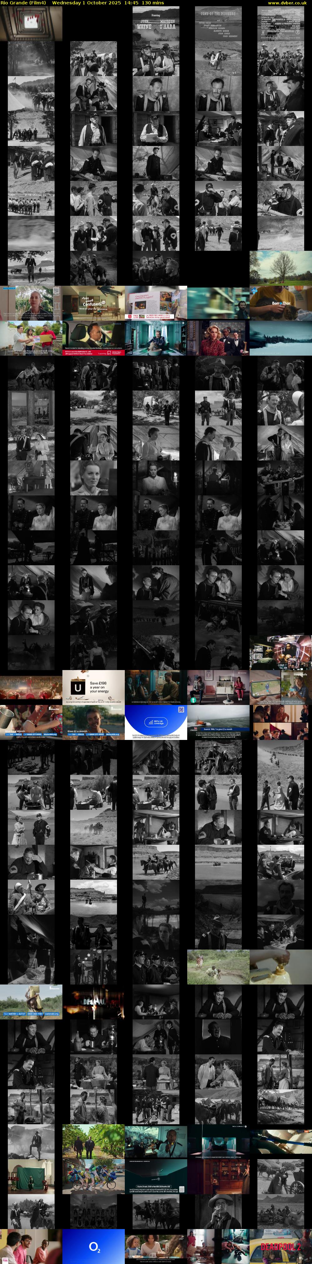 Rio Grande (Film4) Wednesday 1 October 2025 14:45 - 16:55