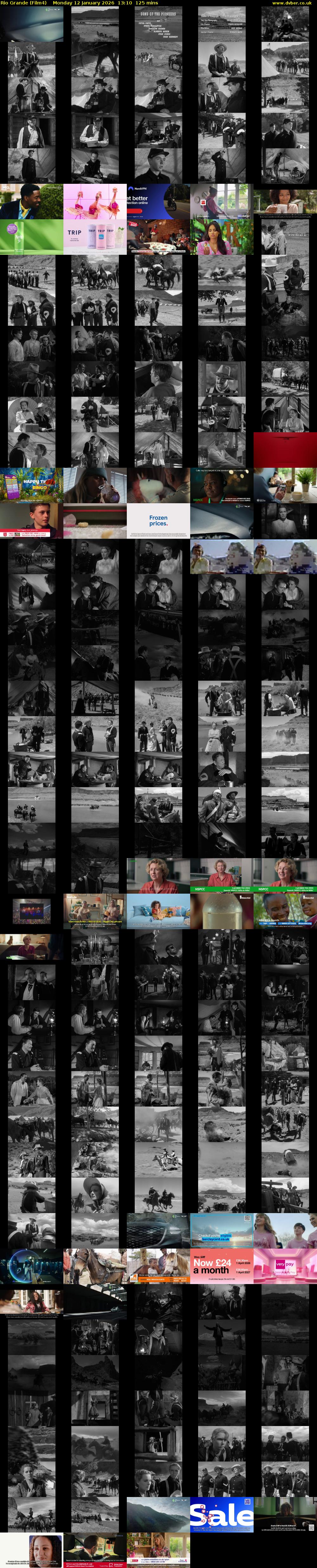 Rio Grande (Film4) Monday 12 January 2026 13:10 - 15:15