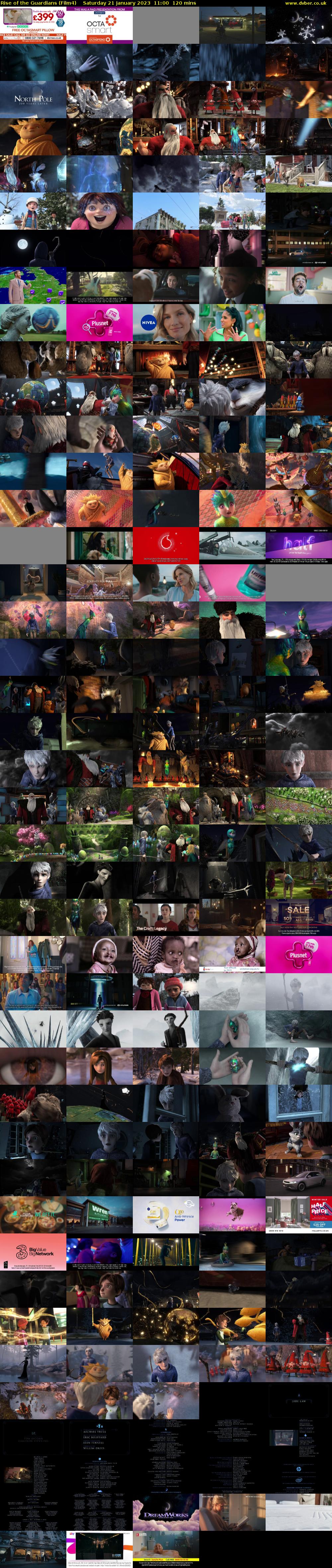 Rise of the Guardians (Film4) Saturday 21 January 2023 11:00 - 13:00