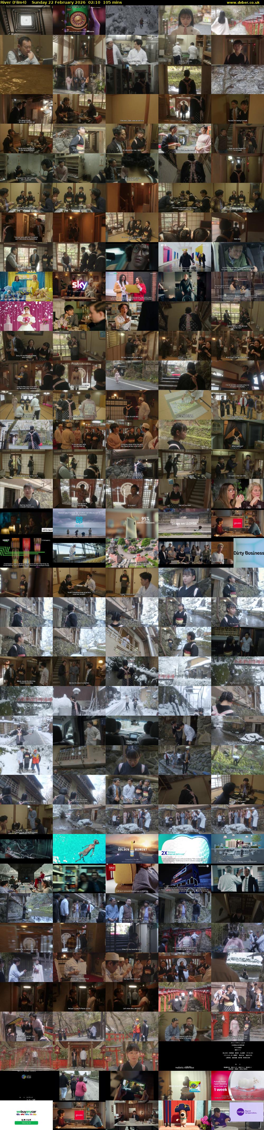 River (Film4) Sunday 22 February 2026 02:10 - 03:55