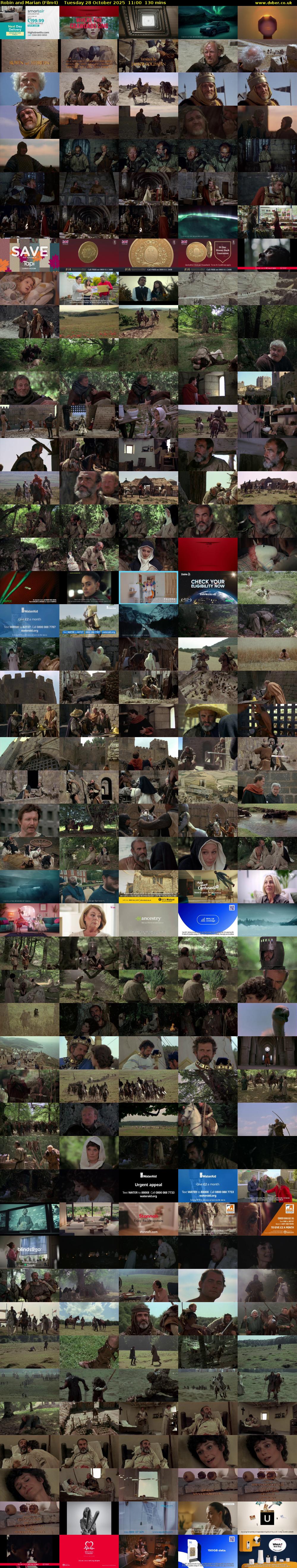 Robin and Marian (Film4) Tuesday 28 October 2025 11:00 - 13:10