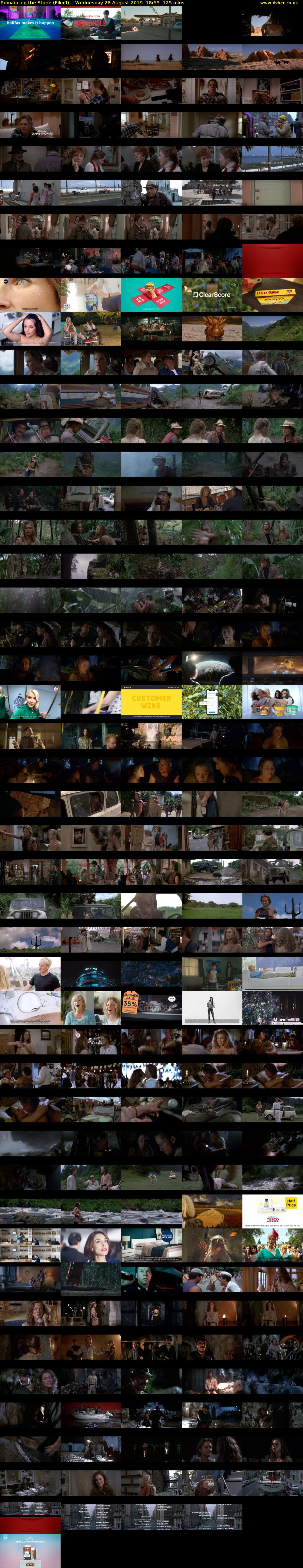 Romancing the Stone (Film4) Wednesday 28 August 2019 18:55 - 21:00
