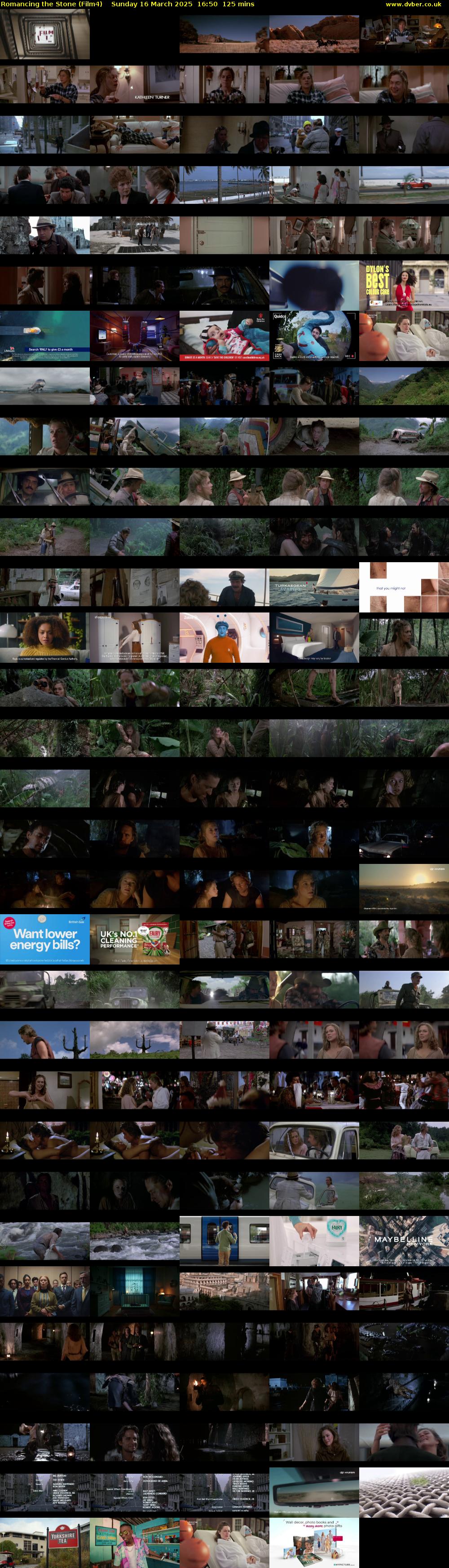 Romancing the Stone (Film4) Sunday 16 March 2025 16:50 - 18:55