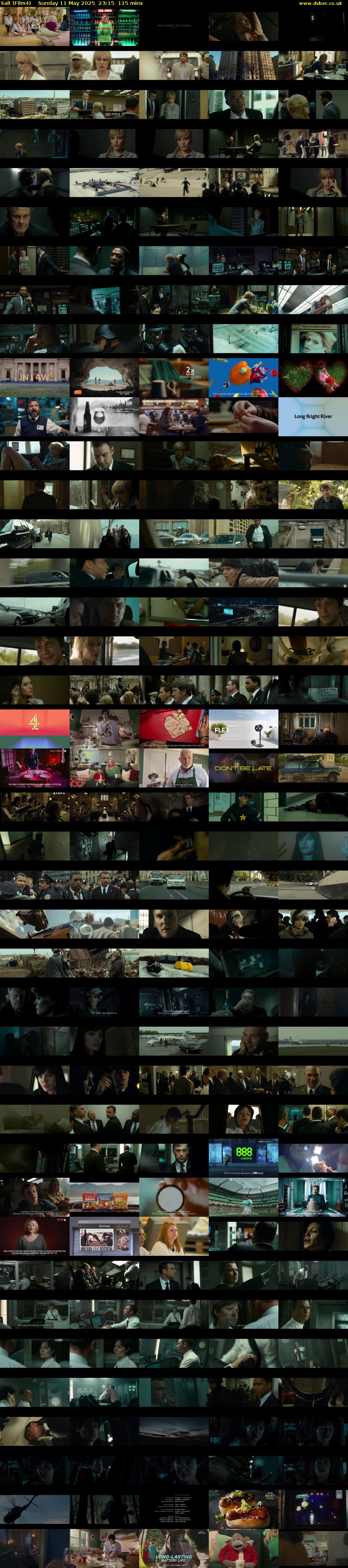 Salt (Film4) Sunday 11 May 2025 23:15 - 01:10
