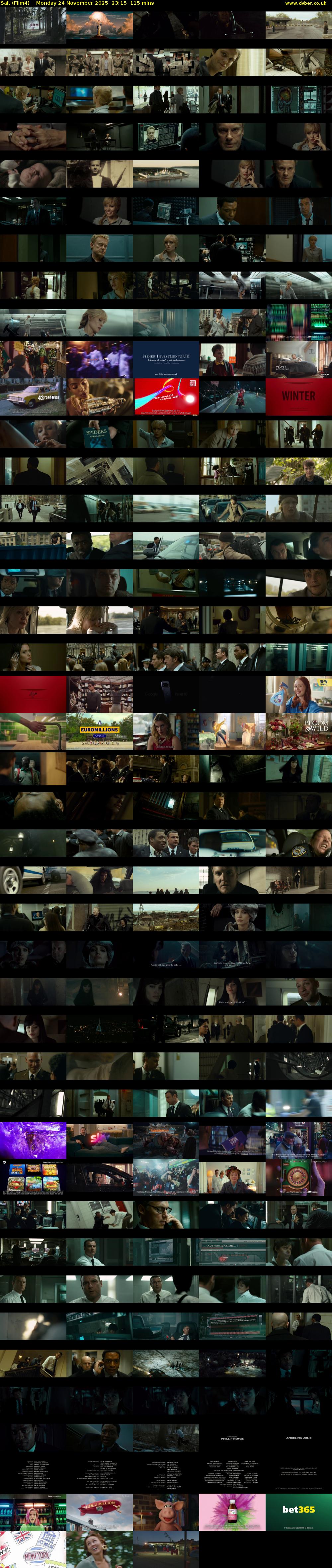 Salt (Film4) Monday 24 November 2025 23:15 - 01:10
