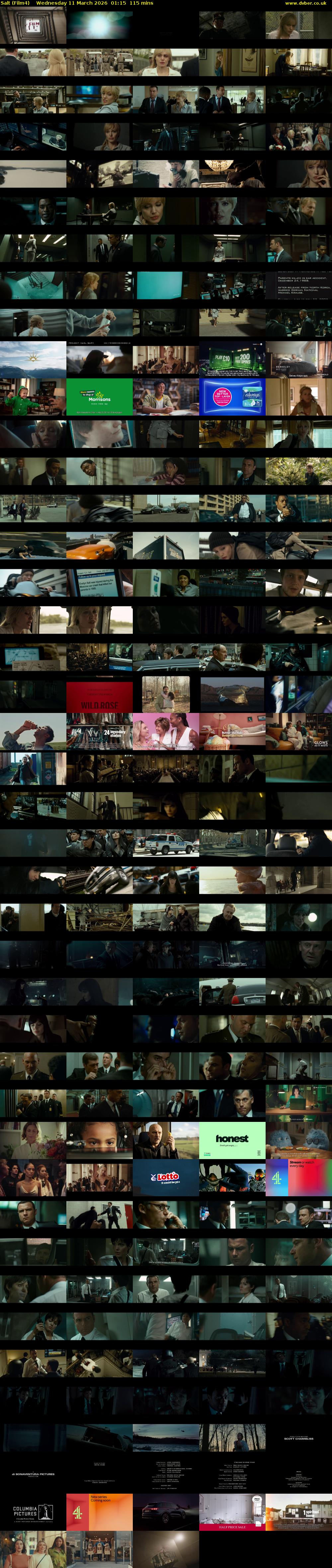 Salt (Film4) Wednesday 11 March 2026 01:15 - 03:10