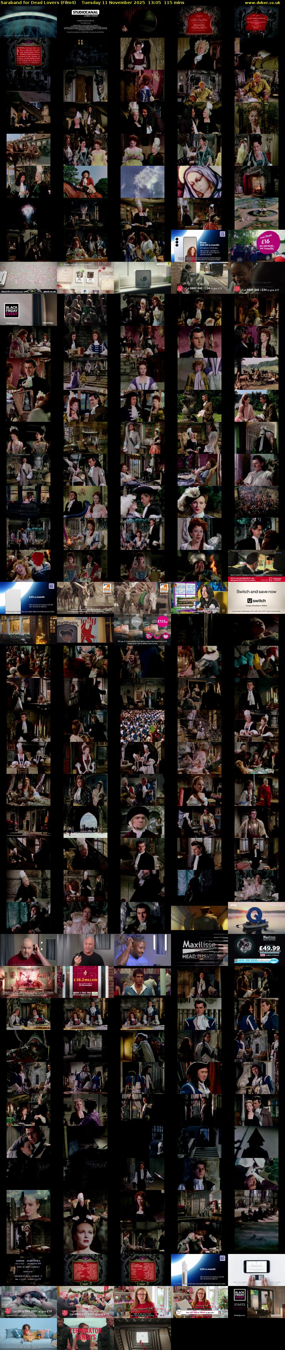 Saraband for Dead Lovers (Film4) Tuesday 11 November 2025 13:05 - 15:00