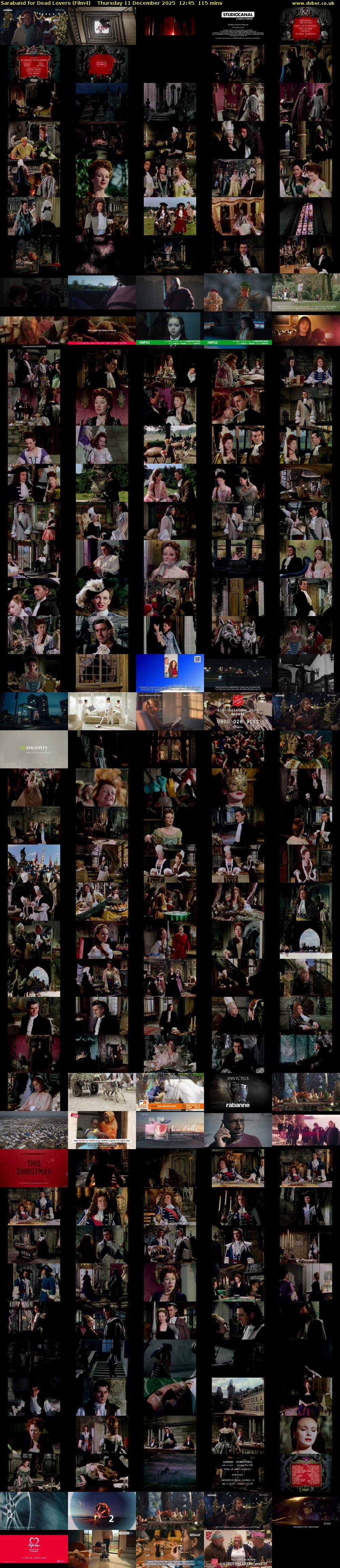Saraband for Dead Lovers (Film4) Thursday 11 December 2025 12:45 - 14:40