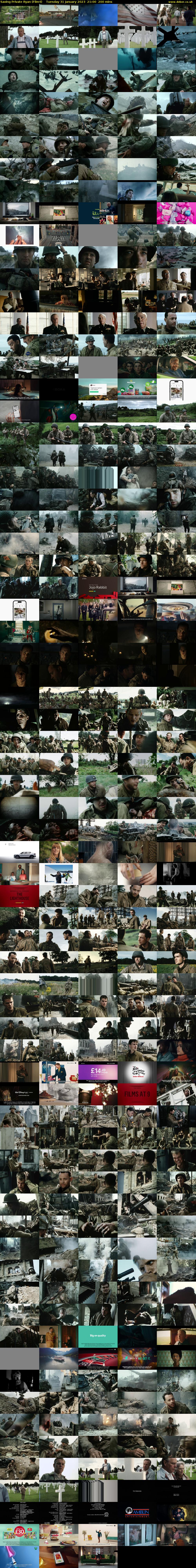 Saving Private Ryan (Film4) Tuesday 31 January 2023 21:00 - 00:20