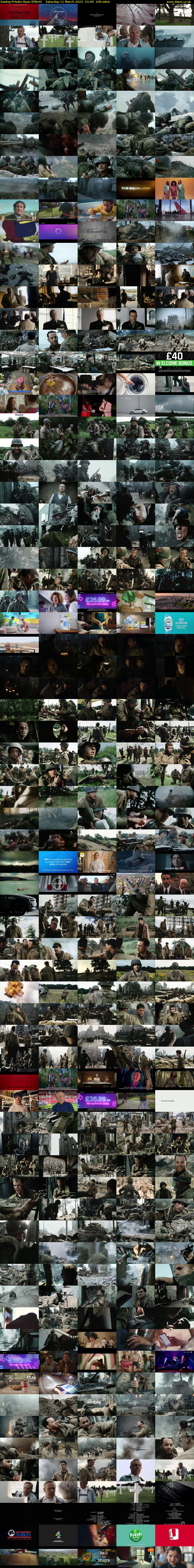 Saving Private Ryan (Film4) Saturday 11 March 2023 21:00 - 00:20