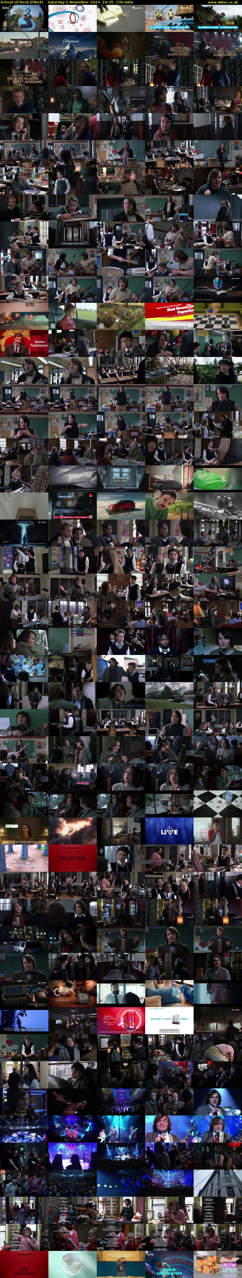 School of Rock (Film4) Saturday 2 November 2024 16:35 - 18:45