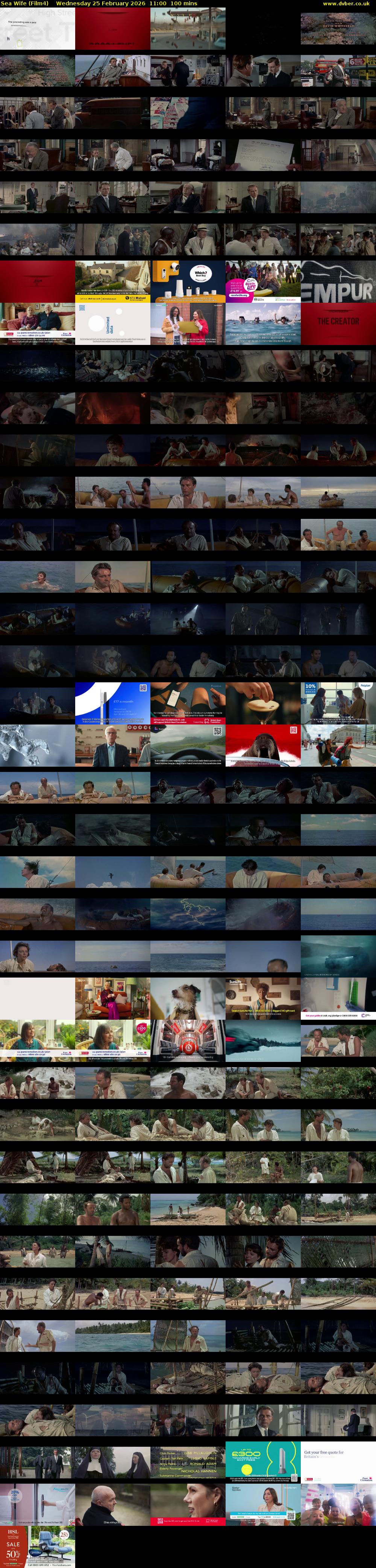 Sea Wife (Film4) Wednesday 25 February 2026 11:00 - 12:40