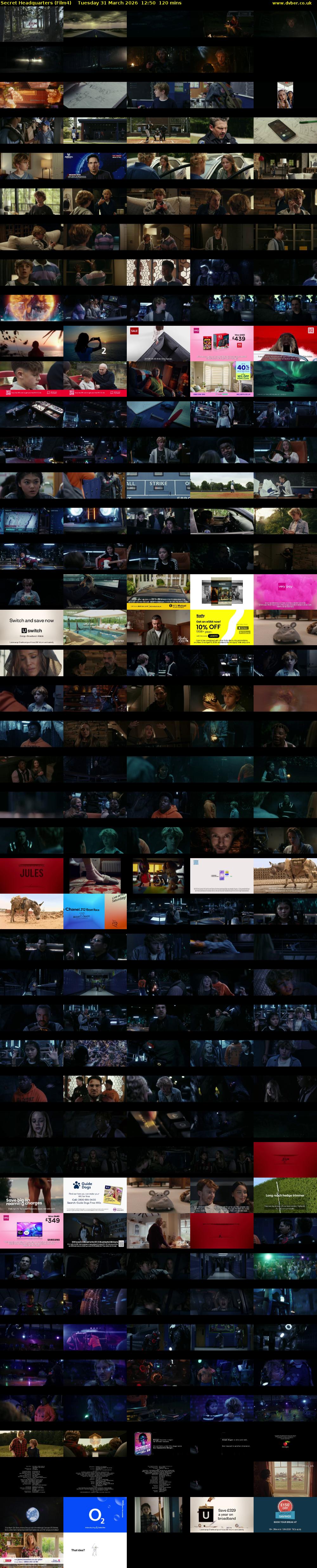 Secret Headquarters (Film4) Tuesday 31 March 2026 12:50 - 14:50