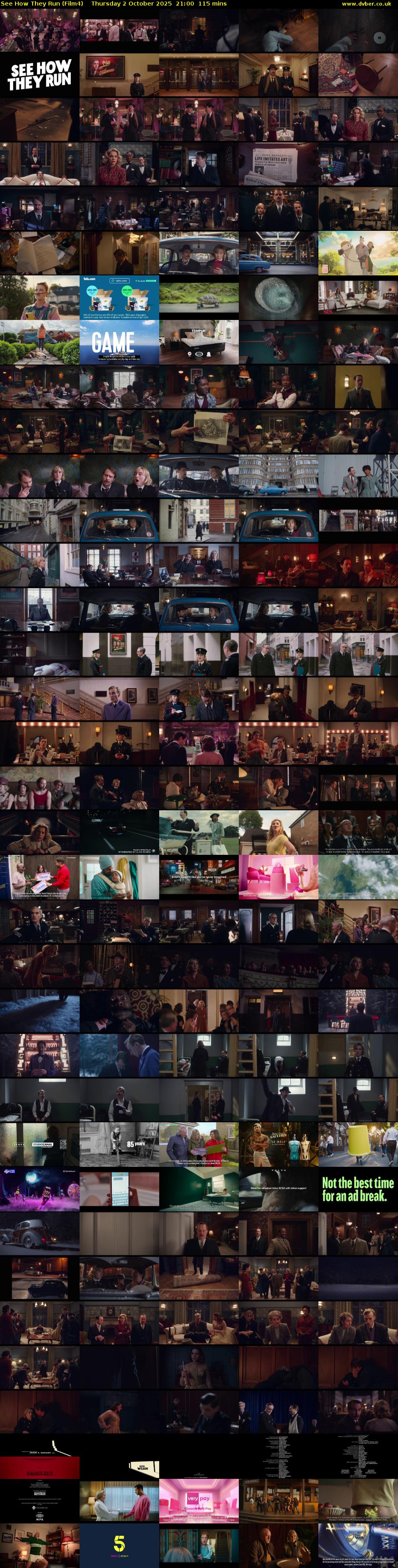 See How They Run (Film4) Thursday 2 October 2025 21:00 - 22:55