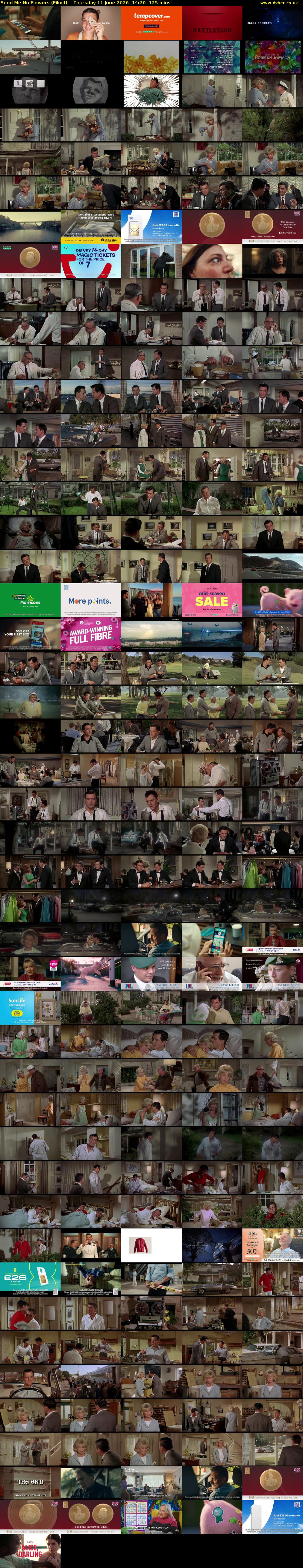 Send Me No Flowers (Film4) Thursday 11 June 2026 14:20 - 16:25