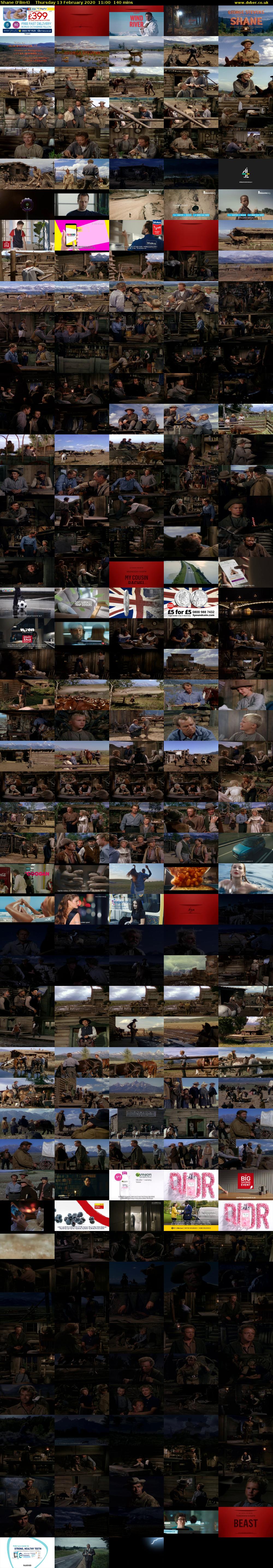 Shane (Film4) Thursday 13 February 2020 11:00 - 13:20