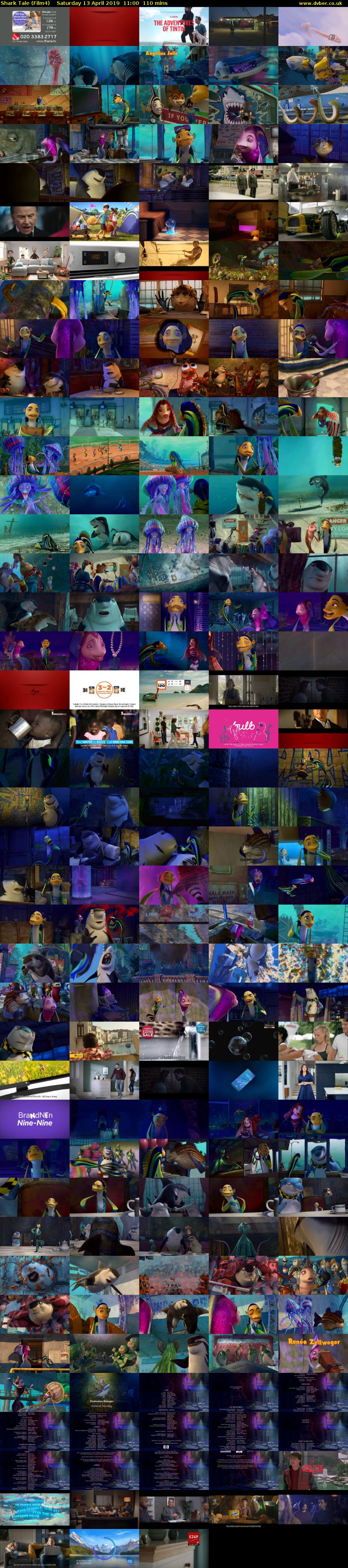 Shark Tale (Film4) Saturday 13 April 2019 11:00 - 12:50