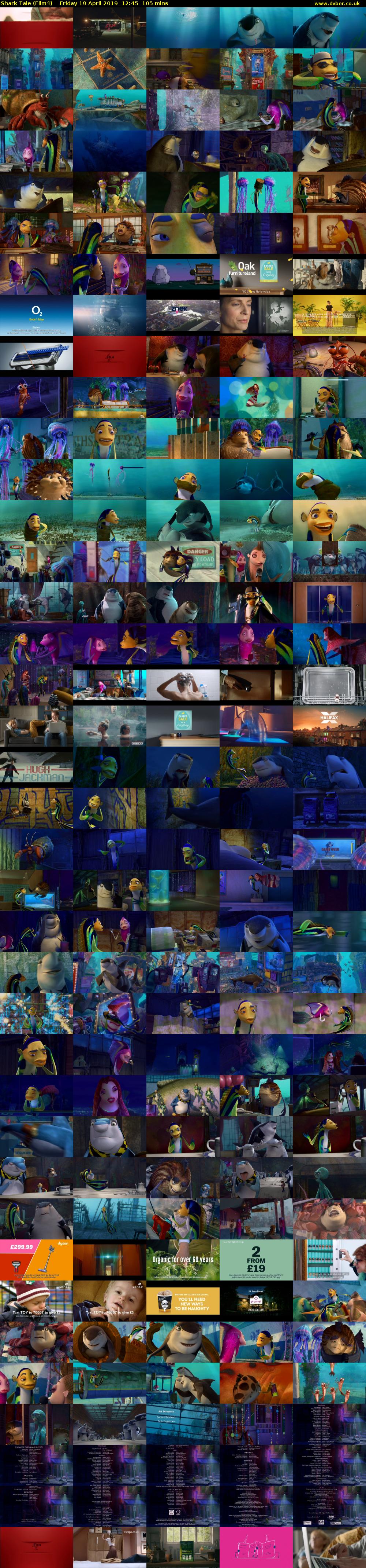 Shark Tale (Film4) Friday 19 April 2019 12:45 - 14:30