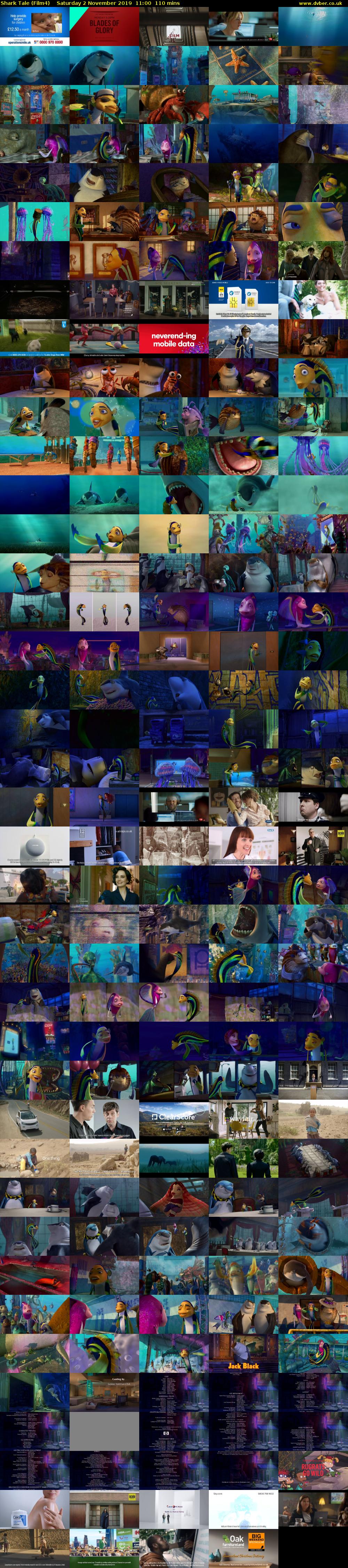 Shark Tale (Film4) Saturday 2 November 2019 11:00 - 12:50