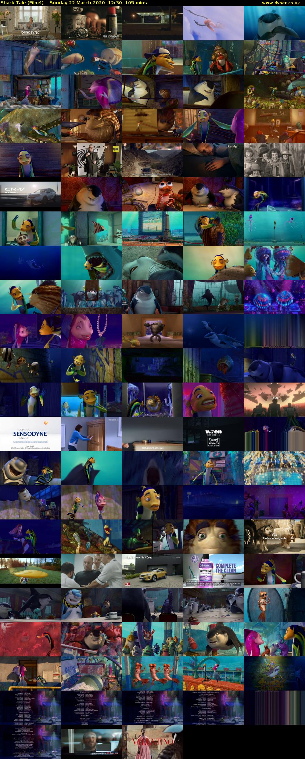 Shark Tale (Film4) Sunday 22 March 2020 12:30 - 14:15