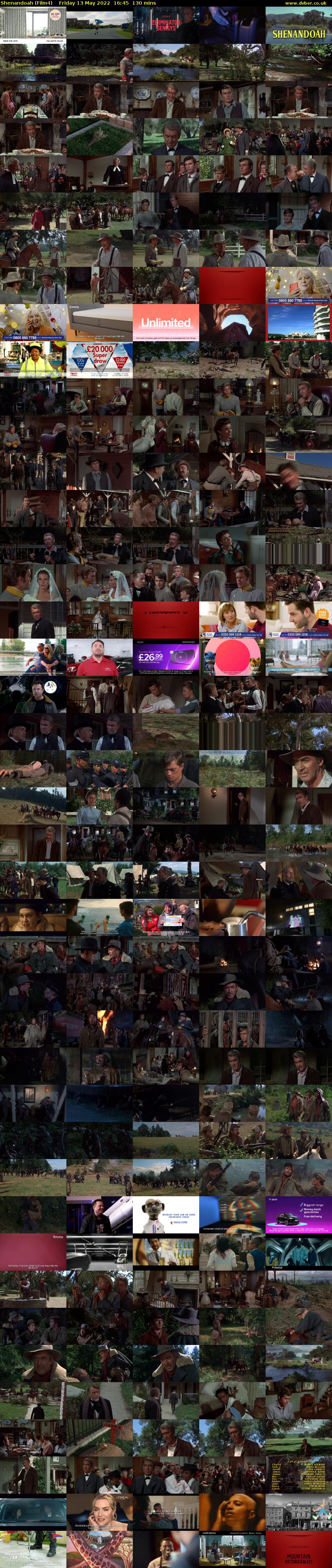 Shenandoah (Film4) Friday 13 May 2022 16:45 - 18:55