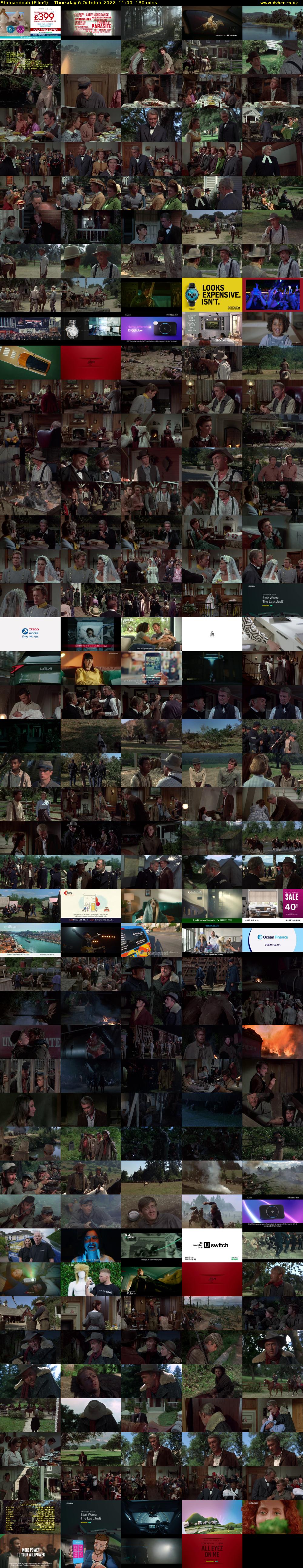 Shenandoah (Film4) Thursday 6 October 2022 11:00 - 13:10