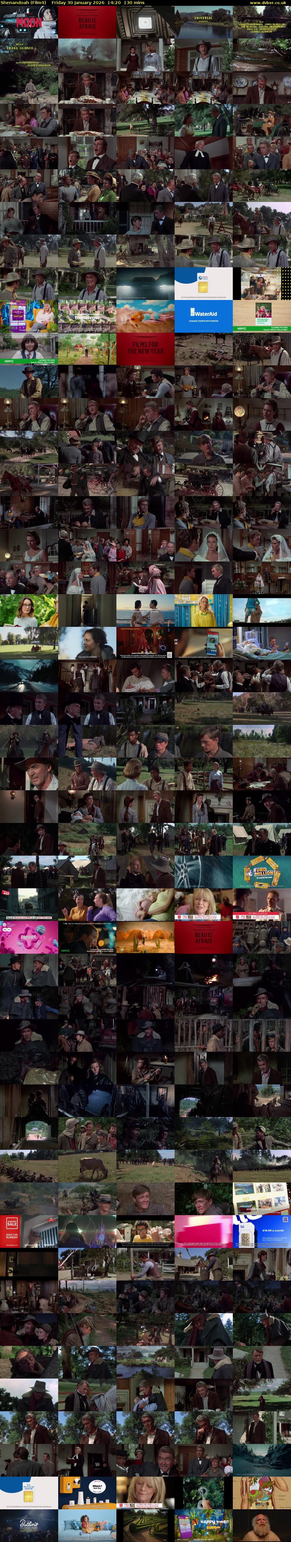 Shenandoah (Film4) Friday 30 January 2026 14:20 - 16:30