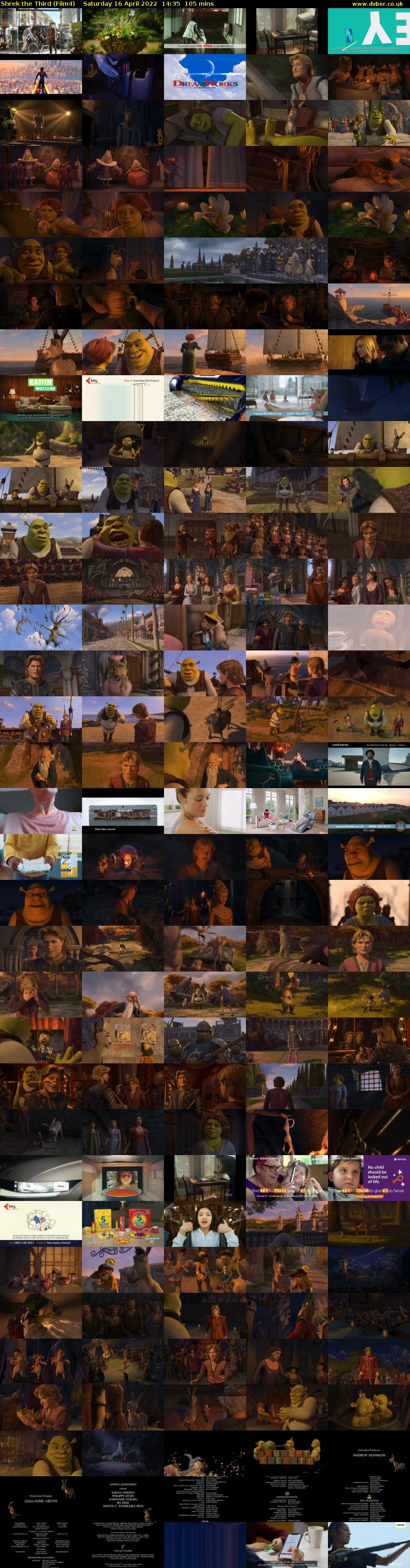 Shrek the Third (Film4) Saturday 16 April 2022 14:35 - 16:20