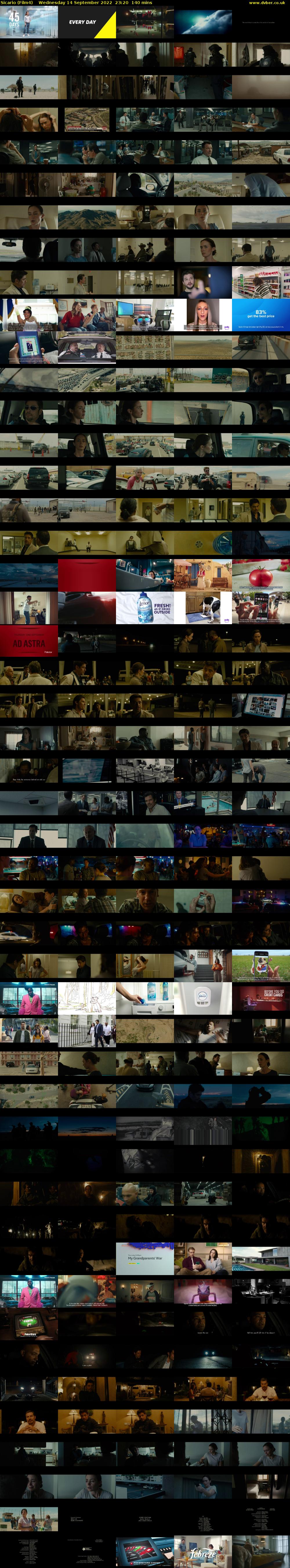 Sicario (Film4) Wednesday 14 September 2022 23:20 - 01:40