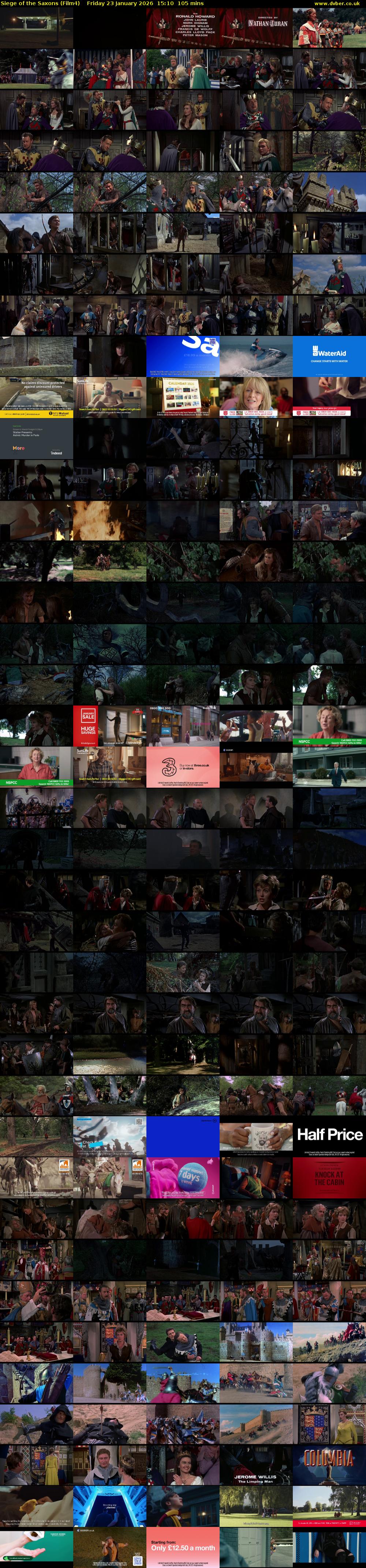 Siege of the Saxons (Film4) Friday 23 January 2026 15:10 - 16:55