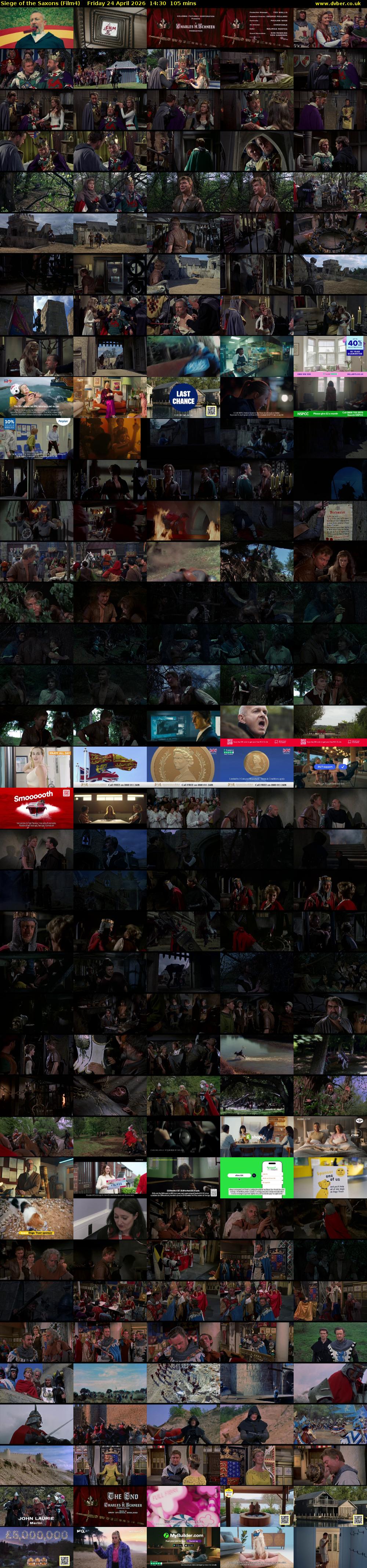 Siege of the Saxons (Film4) Friday 24 April 2026 14:30 - 16:15