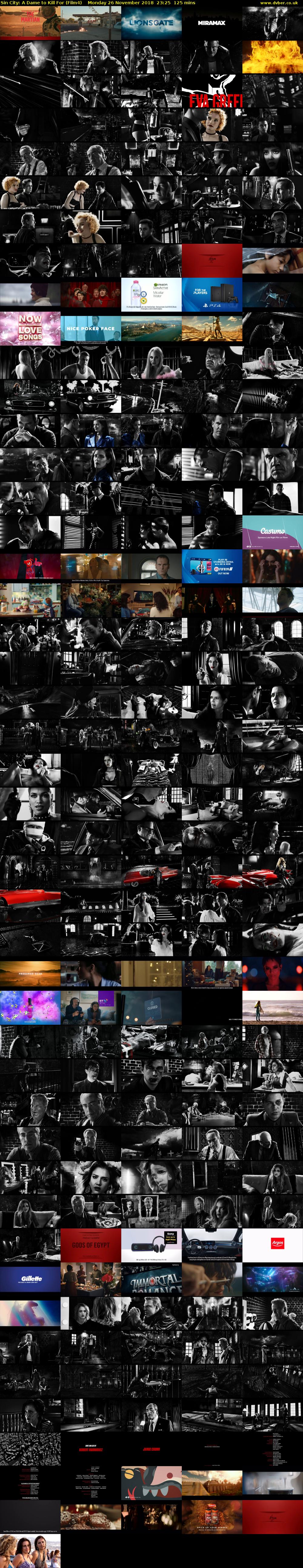 Sin City: A Dame to Kill For (Film4) Monday 26 November 2018 23:25 - 01:30