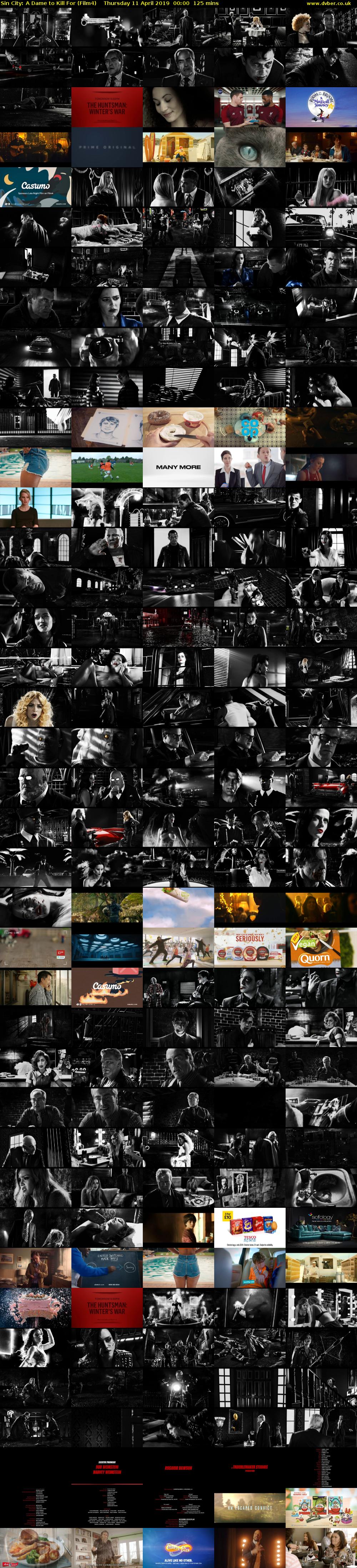 Sin City: A Dame to Kill For (Film4) Thursday 11 April 2019 00:00 - 02:05