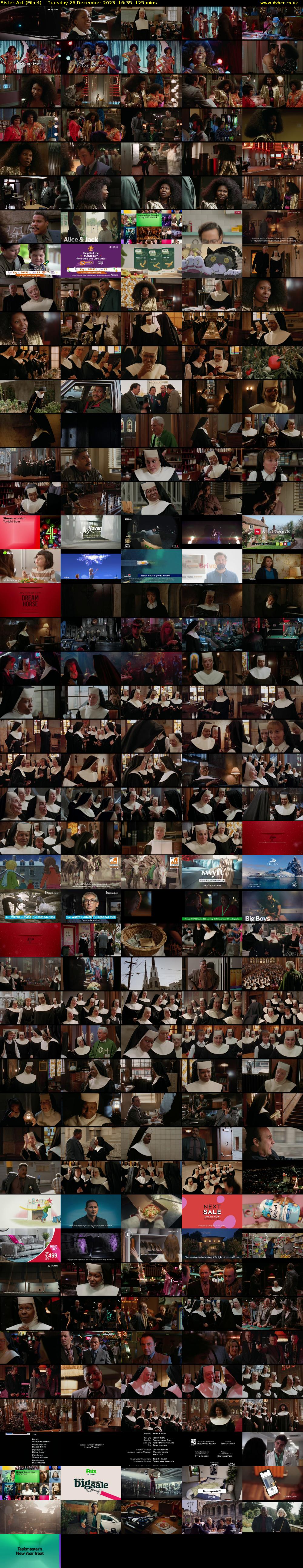 Sister Act (Film4) Tuesday 26 December 2023 16:35 - 18:40