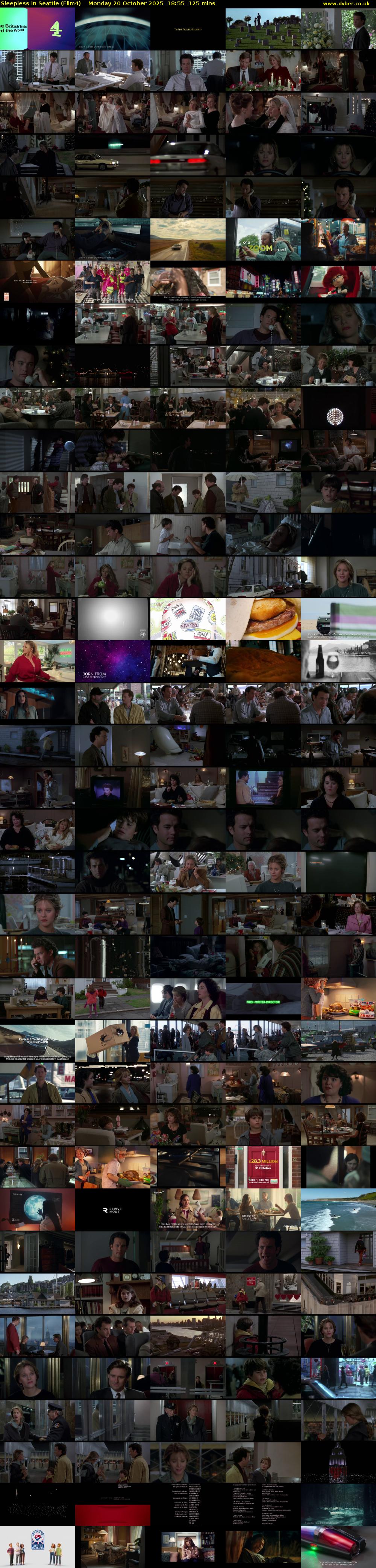 Sleepless in Seattle (Film4) Monday 20 October 2025 18:55 - 21:00